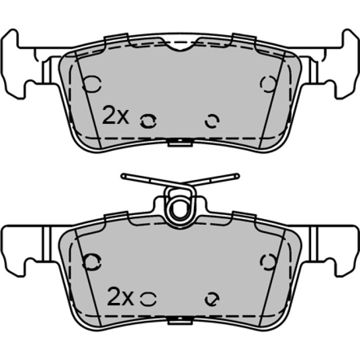 Metzger 1170810 Bremsbelagsatz, Scheibenbremse