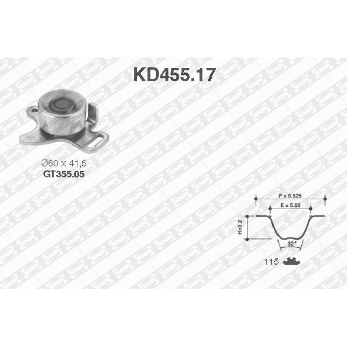 NTN-SNR KD455.17 Zahnriemensatz