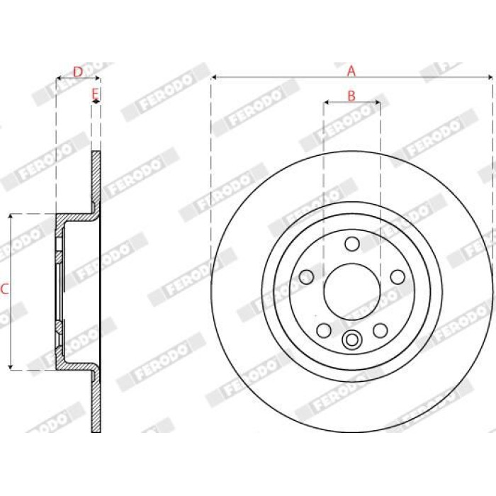 Ferodo DDF2771C Bremsscheibe PREMIER