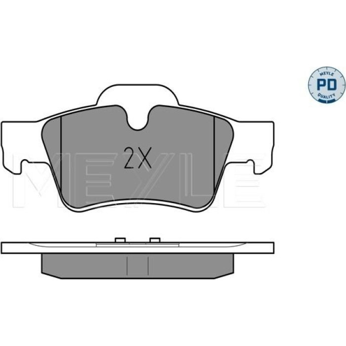 Meyle 025 239 2318/PD Bremsbelagsatz, Scheibenbremse MEYLE-PD: Advanced performance and design Meyle 025 239 2318/PD Bremsbelagsatz, Scheibenbremse MEYLE-PD: Advanced performance and design