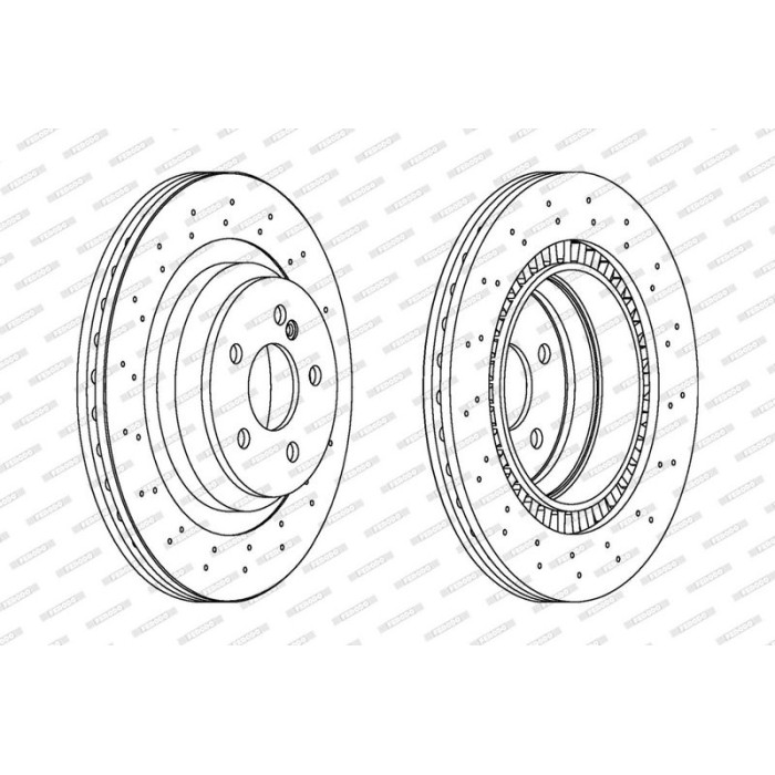 Ferodo DDF1669C-1 Bremsscheibe PREMIER Ferodo DDF1669C-1 Bremsscheibe PREMIER