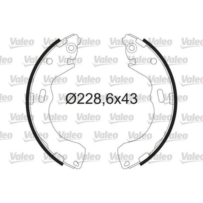 Valeo 564217 Bremsbackensatz Valeo 564217 Bremsbackensatz