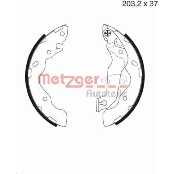 Metzger MG 987 Bremsbackensatz Metzger MG 987 Bremsbackensatz