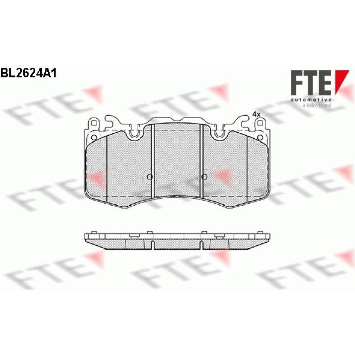 FTE 9010872 Bremsbelagsatz, Scheibenbremse FTE 9010872 Bremsbelagsatz, Scheibenbremse