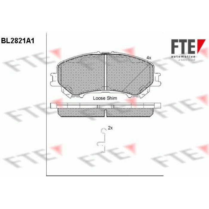 FTE 9011004 Bremsbelagsatz, Scheibenbremse FTE 9011004 Bremsbelagsatz, Scheibenbremse