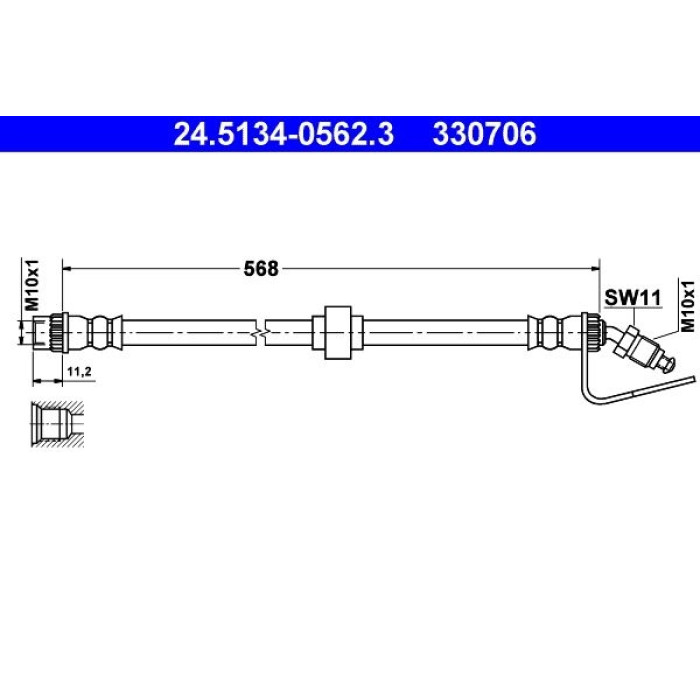 ATE 24.5134-0562.3 Bremsschlauch ATE 24.5134-0562.3 Bremsschlauch