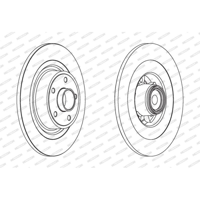 Ferodo DDF1654-1 Bremsscheibe PREMIER Ferodo DDF1654-1 Bremsscheibe PREMIER