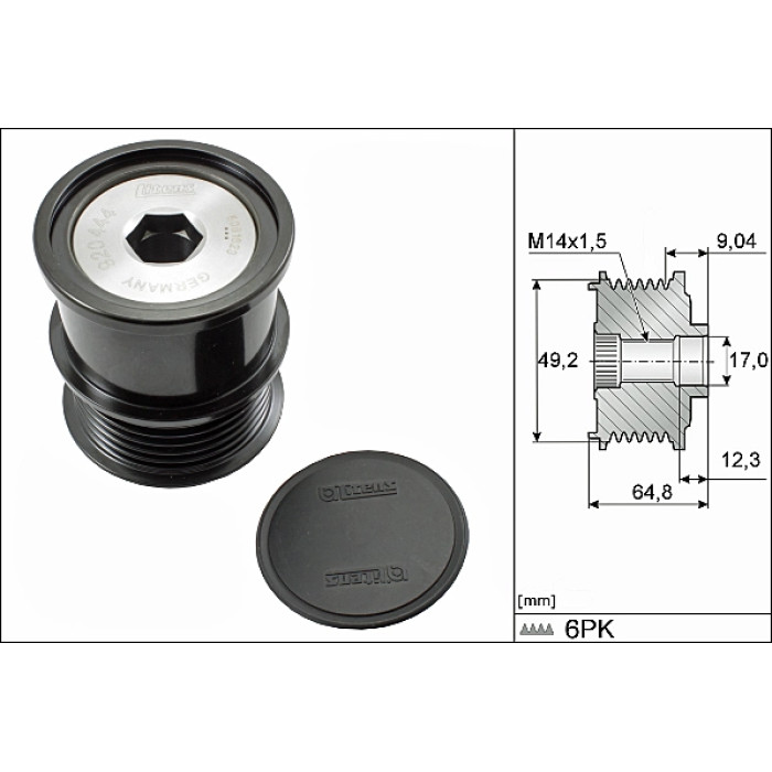 INA 535 0284 10 Generatorfreilauf INA 535 0284 10 Generatorfreilauf