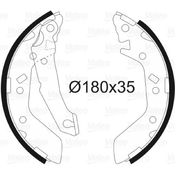 Valeo 564033 Bremsbackensatz Valeo 564033 Bremsbackensatz
