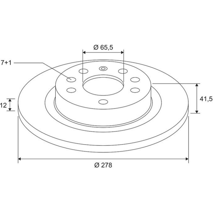 Bremsscheibe 672599 Bremsscheibe 672599