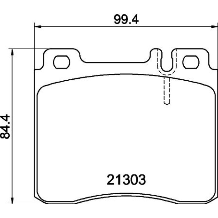Hella 8DB 355 007-551 Bremsbelagsatz, Scheibenbremse Hella 8DB 355 007-551 Bremsbelagsatz, Scheibenbremse