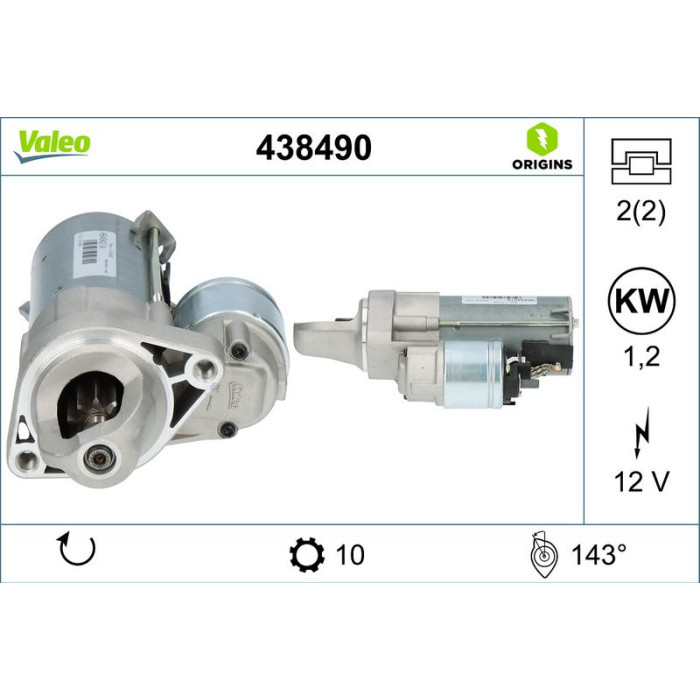 Valeo 438490 Starter ORIGINS Valeo 438490 Starter ORIGINS