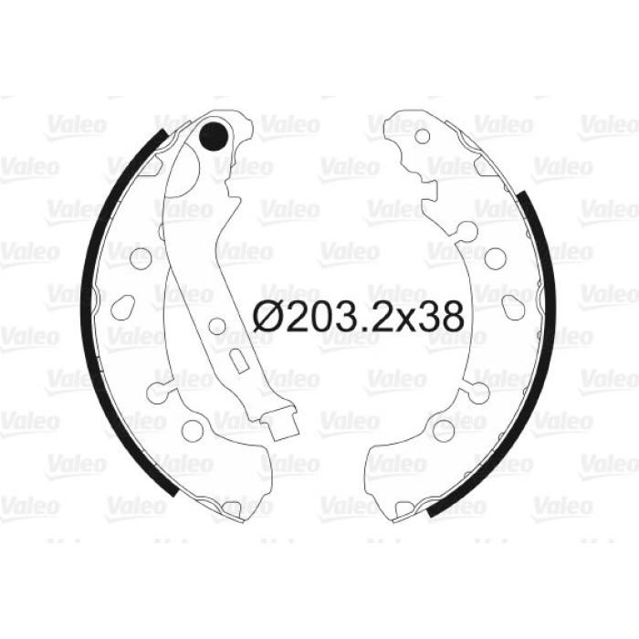 Valeo 564108 Bremsbackensatz Valeo 564108 Bremsbackensatz
