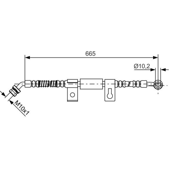 BOSCH 1 987 481 791 Bremsschlauch