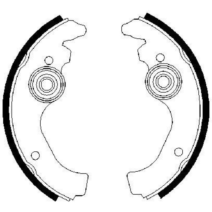 BOSCH 0 986 487 271 Bremsbackensatz BOSCH 0 986 487 271 Bremsbackensatz