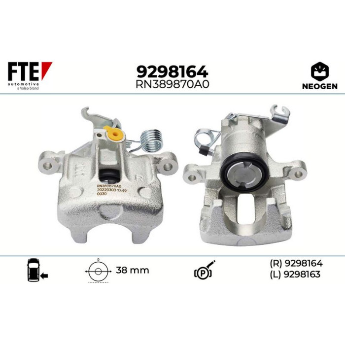 FTE 9298164 Bremssattel NEOGEN FTE 9298164 Bremssattel NEOGEN