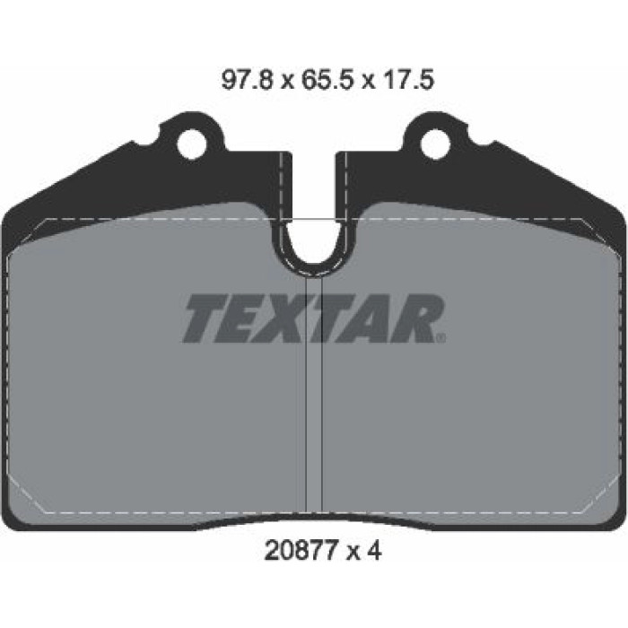 Textar 2087709 Bremsbelagsatz, Scheibenbremse Q+ Textar 2087709 Bremsbelagsatz, Scheibenbremse Q+