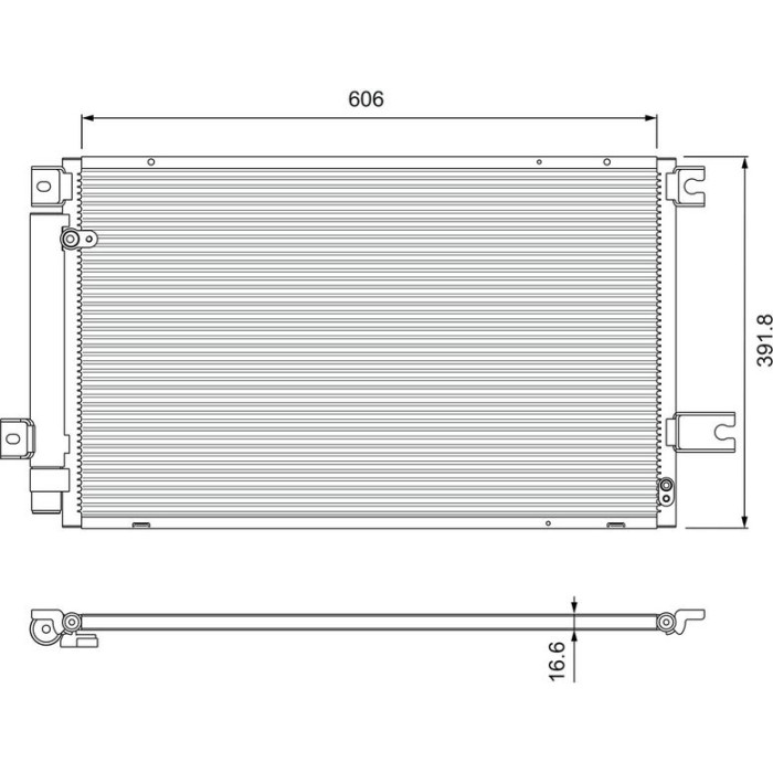 Valeo 814414 Kondensator, Klimaanlage