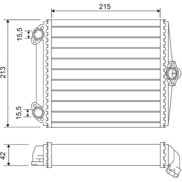 Valeo 734637 Wärmetauscher, Innenraumheizung Valeo 734637 Wärmetauscher, Innenraumheizung