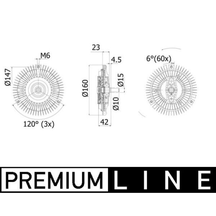Mahle CFC 107 001P Kupplung, Kühlerlüfter BEHR Premium Line Mahle CFC 107 001P Kupplung, Kühlerlüfter BEHR Premium Line