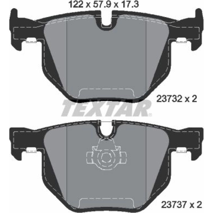 Textar 2373201 Bremsbelagsatz, Scheibenbremse Q+