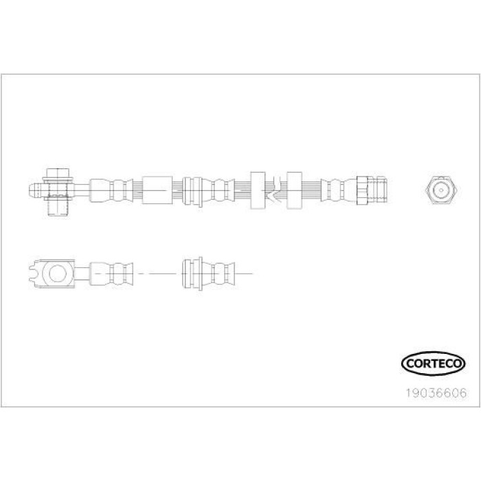 Corteco 19036606 Bremsschlauch Corteco 19036606 Bremsschlauch