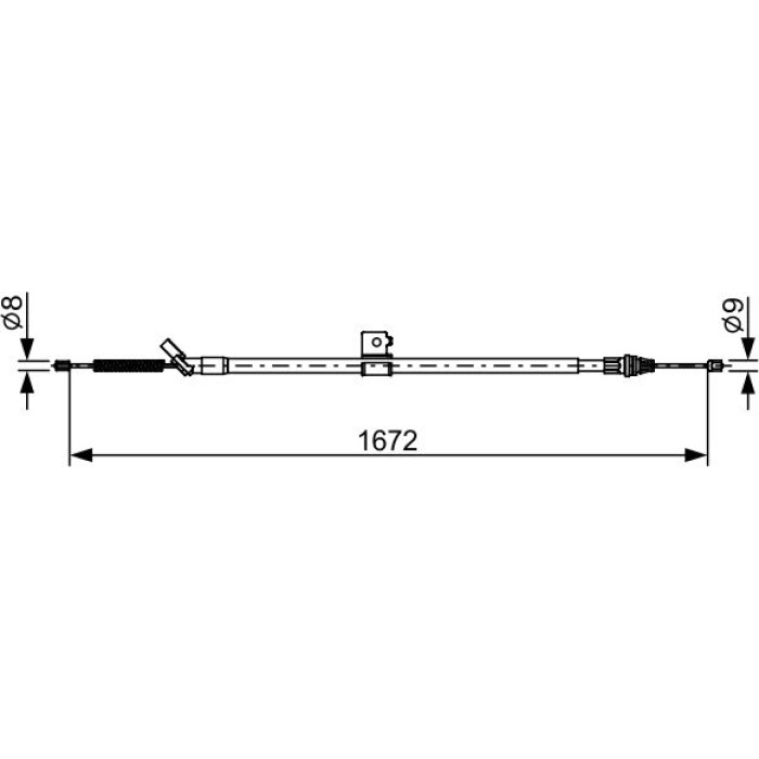 BOSCH 1 987 482 630 Seilzug, Feststellbremse