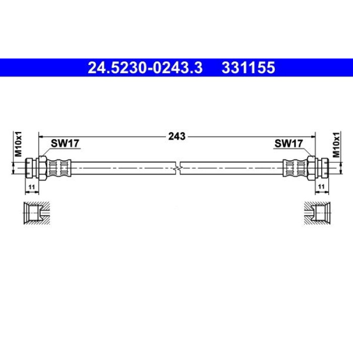 ATE 24.5230-0243.3 Bremsschlauch