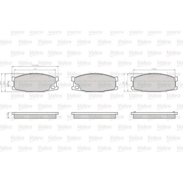 Valeo 872501 Bremsbelagsatz, Scheibenbremse OPTIPACK for LCV Valeo 872501 Bremsbelagsatz, Scheibenbremse OPTIPACK for LCV
