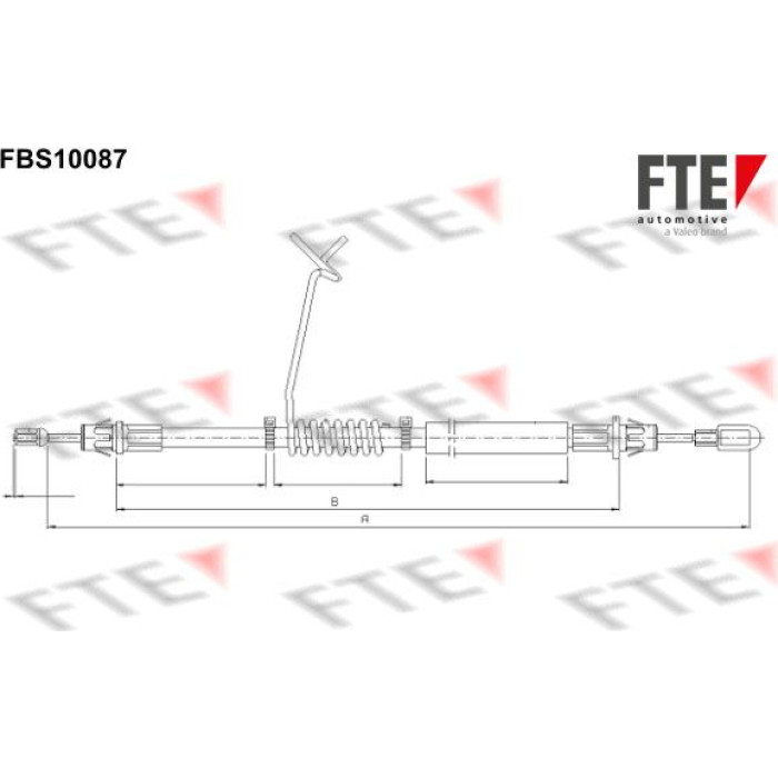 FTE 9250378 Seilzug, Feststellbremse FTE 9250378 Seilzug, Feststellbremse