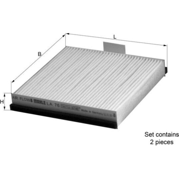 Knecht LA 76/S Filter, Innenraumluft Knecht LA 76/S Filter, Innenraumluft