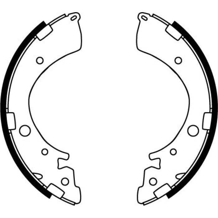 TRW GS8704 Bremsbackensatz