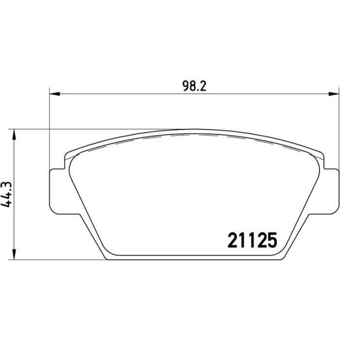 Bremsbelagsatz, Scheibenbremse P 54 010 Bremsbelagsatz, Scheibenbremse P 54 010