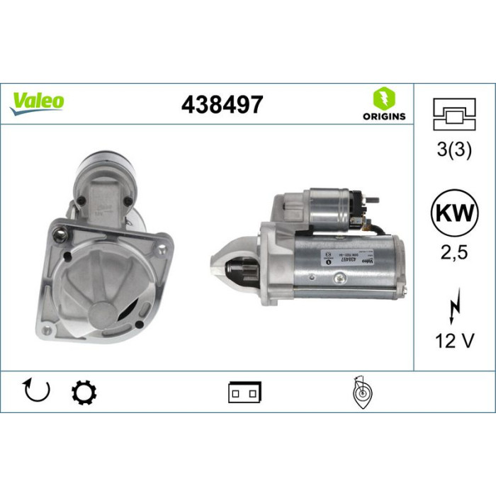 Valeo 438497 Starter ORIGINS Valeo 438497 Starter ORIGINS