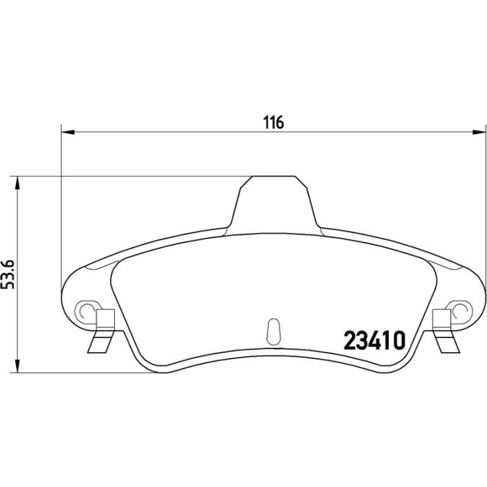 Brembo P 24 070 Bremsbelagsatz, Scheibenbremse PRIME LINE