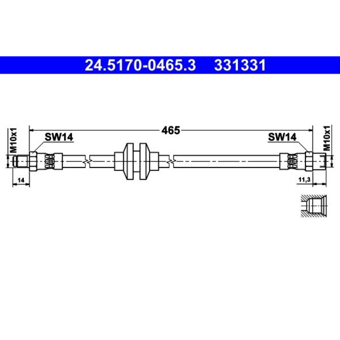 ATE 24.5170-0465.3 Bremsschlauch