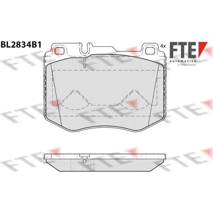 FTE 9011098 Bremsbelagsatz, Scheibenbremse