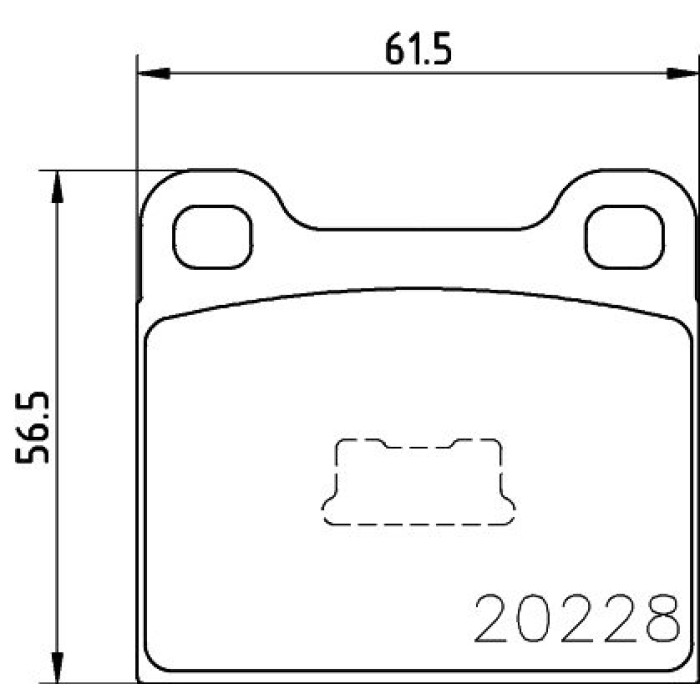 Hella 8DB 355 006-531 Bremsbelagsatz, Scheibenbremse Hella 8DB 355 006-531 Bremsbelagsatz, Scheibenbremse
