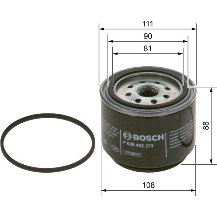BOSCH F 026 402 273 Kraftstofffilter BOSCH F 026 402 273 Kraftstofffilter