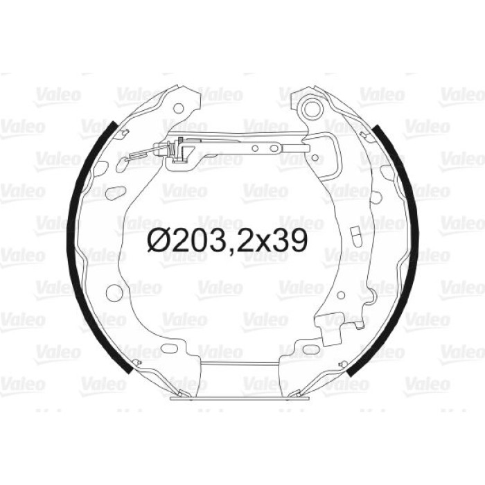 Valeo 554871 Bremsbackensatz Valeo 554871 Bremsbackensatz