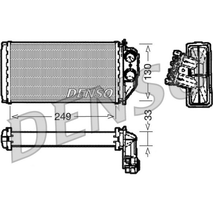 Denso DRR21002 Wärmetauscher, Innenraumheizung Denso DRR21002 Wärmetauscher, Innenraumheizung