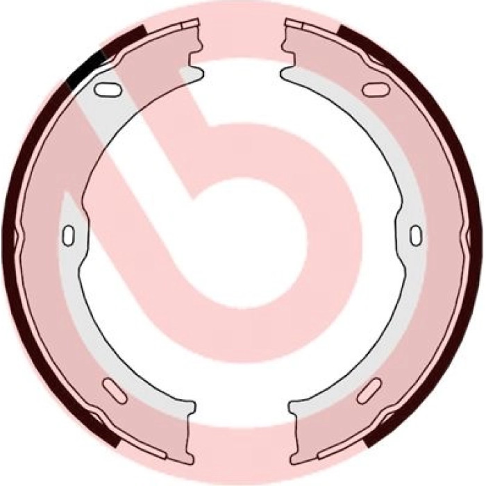 Brembo S 50 523 Bremsbackensatz, Feststellbremse ESSENTIAL LINE