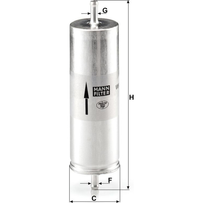 Mann-Filter WK 516 Kraftstofffilter Mann-Filter WK 516 Kraftstofffilter