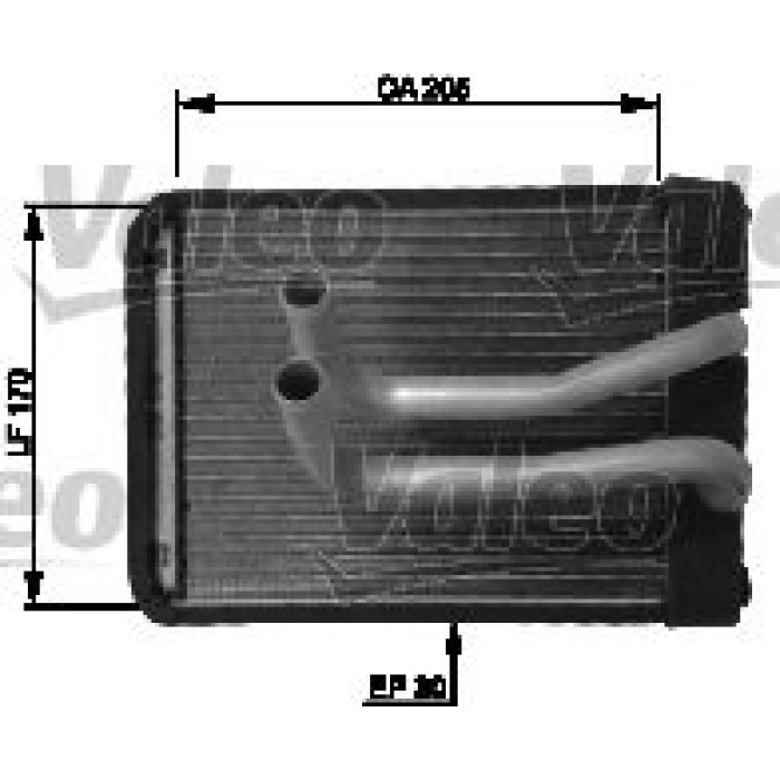 Valeo 812435 Wärmetauscher, Innenraumheizung Valeo 812435 Wärmetauscher, Innenraumheizung