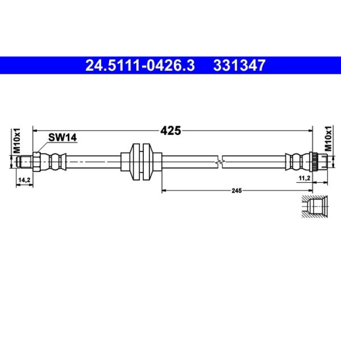 ATE 24.5111-0426.3 Bremsschlauch ATE 24.5111-0426.3 Bremsschlauch