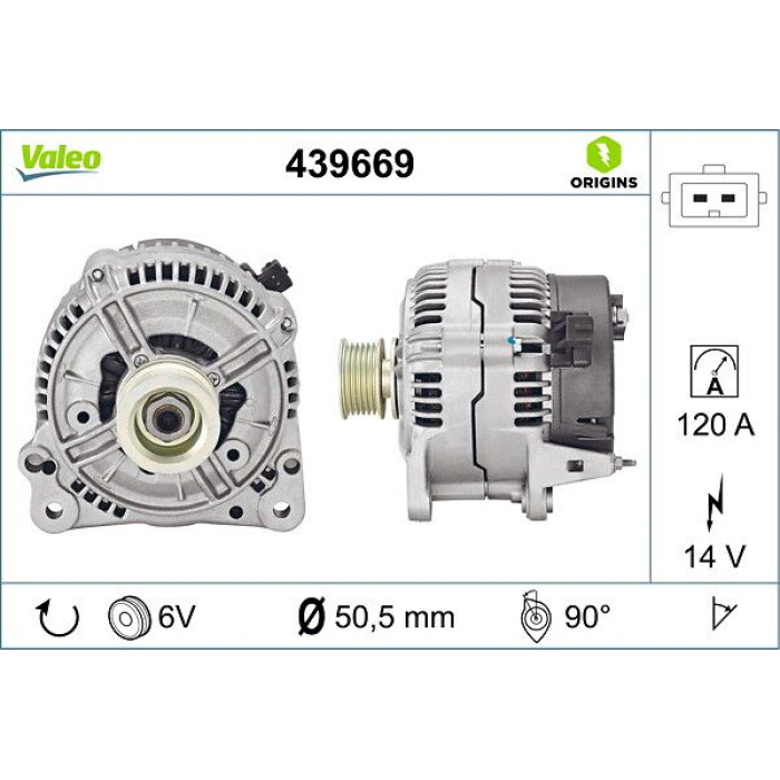 Valeo 439669 Generator ORIGINS - NEW O.E. TECHNOLOGIE Valeo 439669 Generator ORIGINS - NEW O.E. TECHNOLOGIE