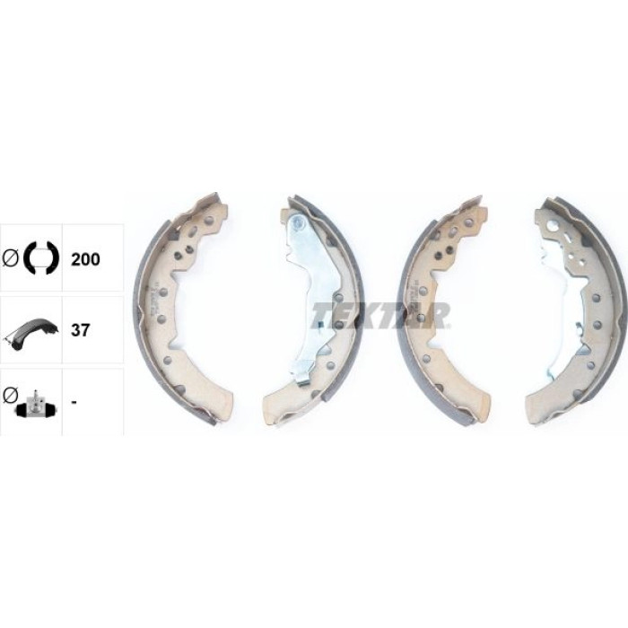Textar 91056700 Bremsbackensatz Textar 91056700 Bremsbackensatz