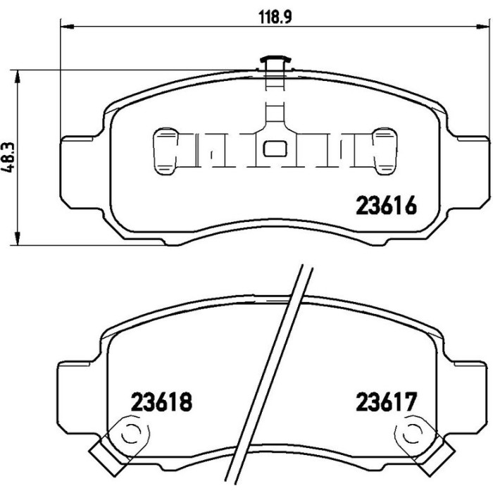 Brembo P 28 033 Bremsbelagsatz, Scheibenbremse PRIME LINE