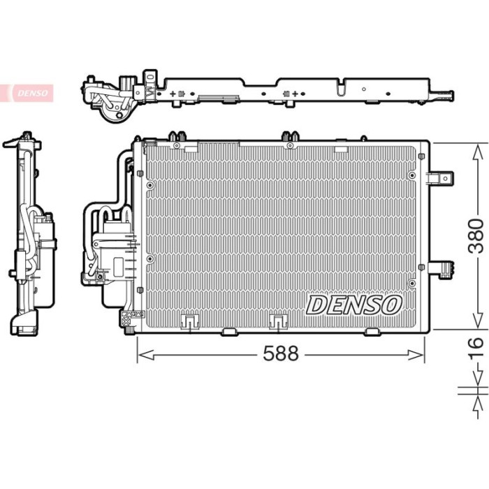 Denso DCN20027 Kondensator, Klimaanlage Denso DCN20027 Kondensator, Klimaanlage