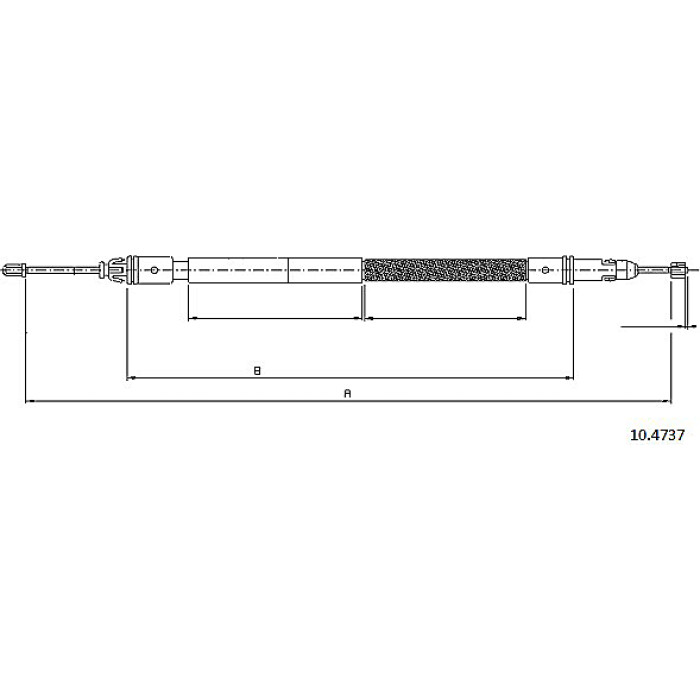 Metzger 10.4737 Seilzug, Feststellbremse